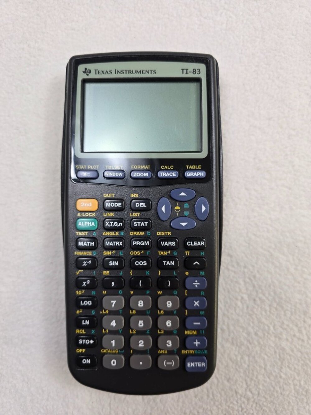 Texas Instruments TI-83 Graphing Calculator With Cover